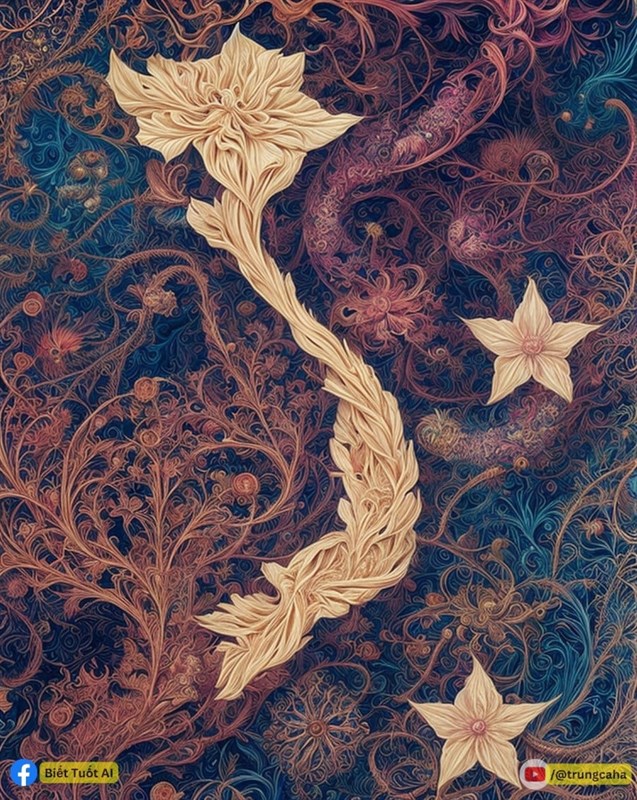 Tranh bản đồ Việt Nam được vẽ bằng AI