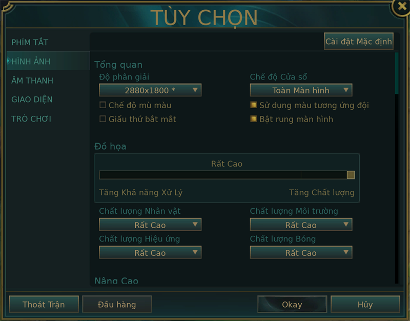 Thiết lập tựa game Liên Minh Huyền Thoại trên ASUS Vivobook 14X OLED 2023 Thiết lập tựa game Liên Minh Huyền Thoại trên ASUS Vivobook 14X OLED 2023