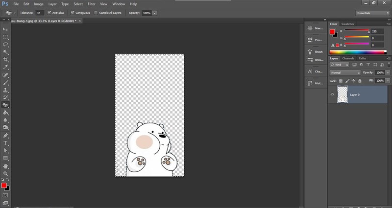 Cách đổ màu, tô màu nền trong Photoshop Cách đổ màu, tô màu nền trong Photoshop