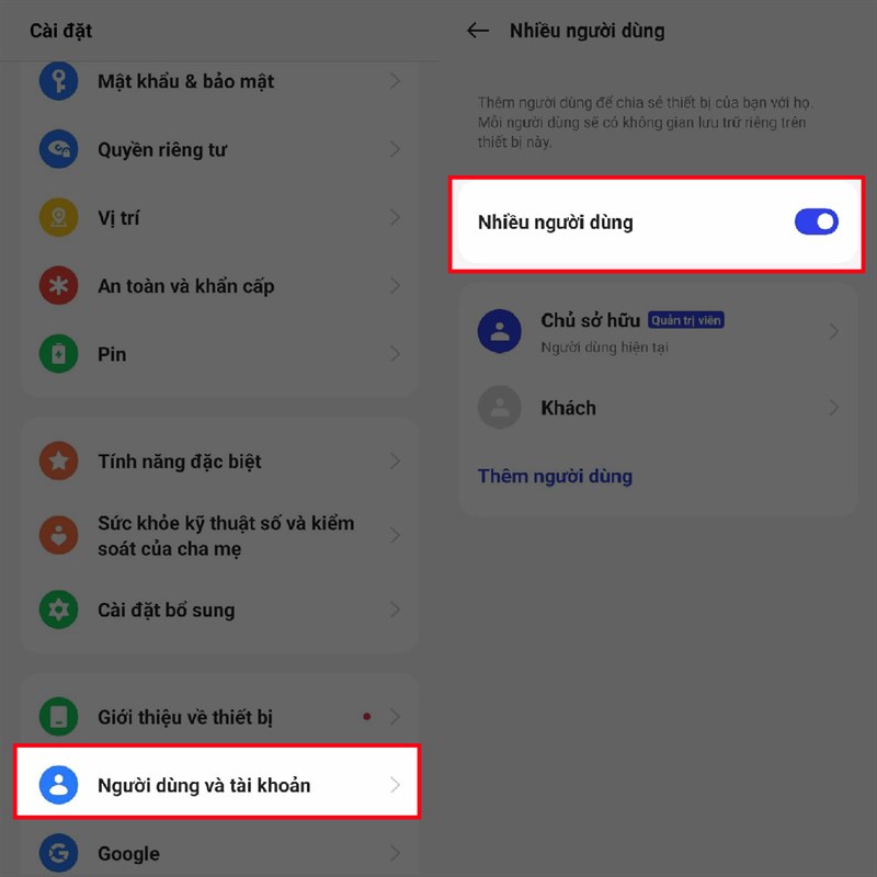 Cách tạo không gian khách trên realme 11