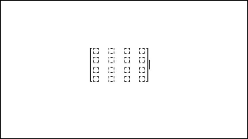 Cách tạo ma trận 4x4 trong Word Cách tạo ma trận 4x4 trong Word