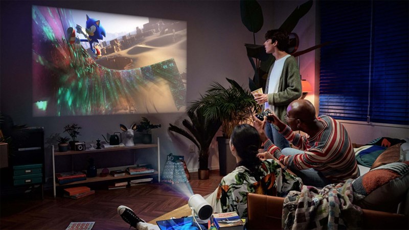 Ảnh thực tế máy chiếu Samsung Freestyle Gen 2 Ảnh thực tế máy chiếu Samsung Freestyle Gen 2