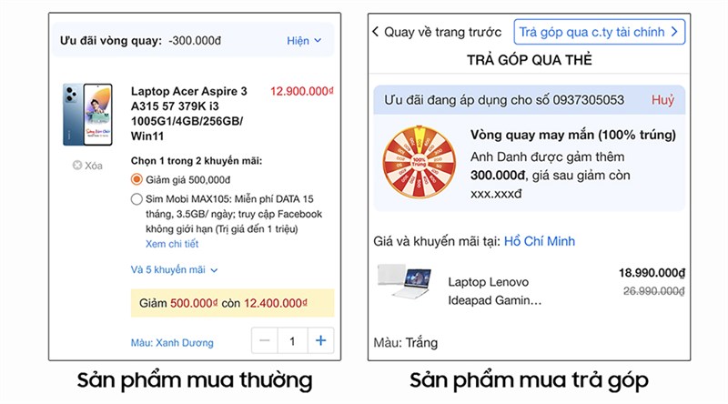 Tải app Quà tặng VIP và quay số may mắn, khách được giảm thêm khi mua hàng