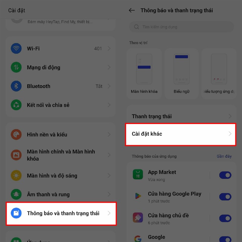 Cách bật lịch sử thông báo trên OPPO A58 Cách bật lịch sử thông báo trên OPPO A58