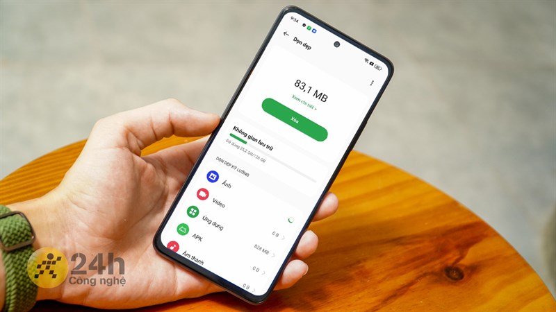 Hướng dẫn cách dọn dẹp rác trên OPPO A58