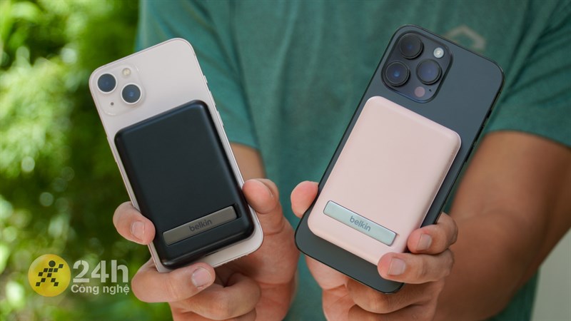 Belkin BoostCharge Magnetic Wireless Power Bank 5K + Stand đi kèm dung lượng pin 5K hay 5.000 mAh Belkin BoostCharge Magnetic Wireless Power Bank 5K + Stand đi kèm dung lượng pin 5K hay 5.000 mAh