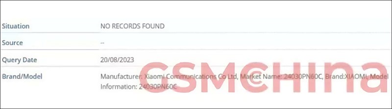 Xiaomi 14 Ultra được phát hiện trên cơ sở dữ liệu IMEI với số kiểu máy dành cho thị trường Trung Quốc