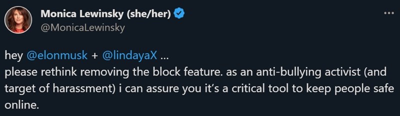 Nhiều người dùng đã phản đối việc xóa nút block Nhiều người dùng đã phản đối việc xóa nút block