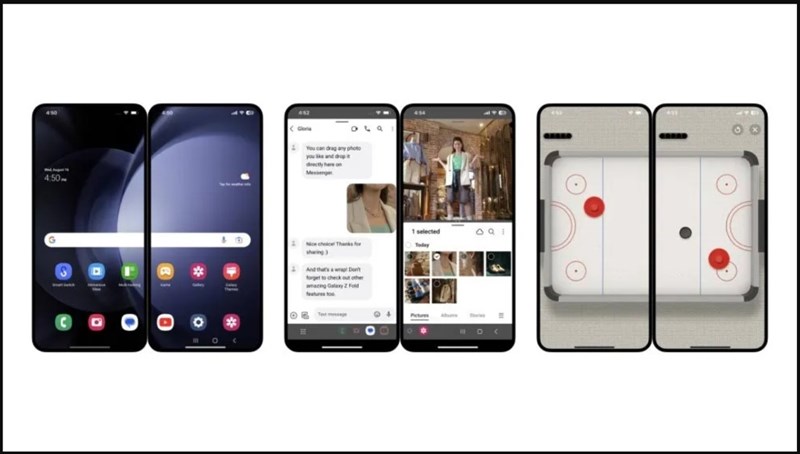 Người dùng iPhone có thể trải nghiệm các tính năng trên dòng điện thoại gập của Samsung