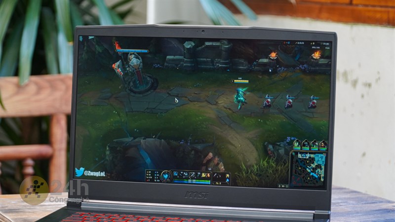 MSI GF63 12UC được trang bị màn hình IPS rộng 15.4 inch, độ phân giải Full HD