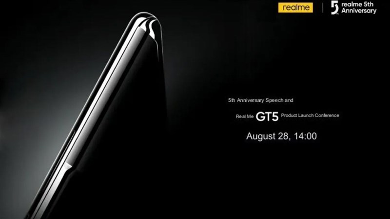 Với nhiều trang bị chuẩn tầm flagship, realme GT5 sẽ được ra mắt vào ngày 28/8 tới (Ảnh: 91mobiles) Với nhiều trang bị chuẩn tầm flagship, realme GT5 sẽ được ra mắt vào ngày 28/8 tới (Ảnh: 91mobiles)