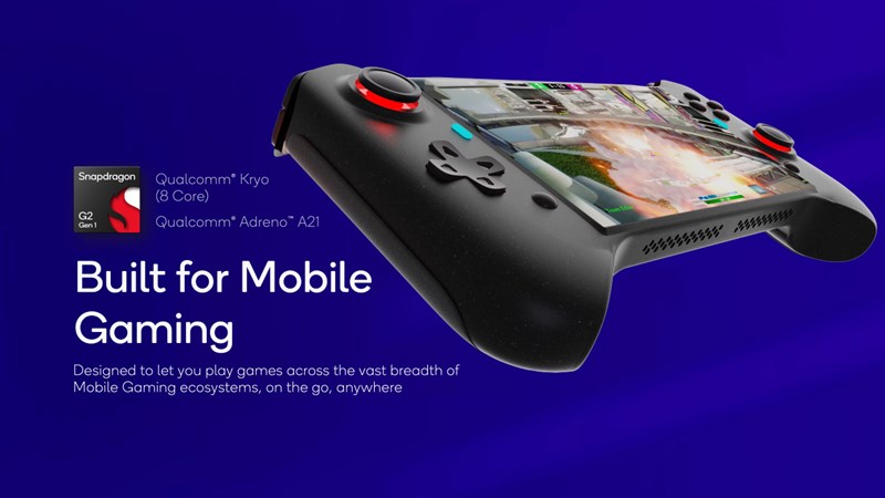 Snapdragon G2 Gen 1 sở hữu 8 nhân CPU Qualcomm Kryo và GPU Adreno A21 được tối ưu cho chơi game