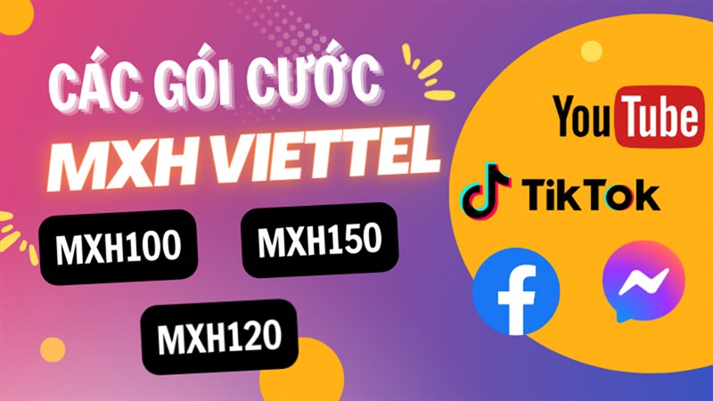 Cách đăng ký gói cước mạng xã hội Viettel