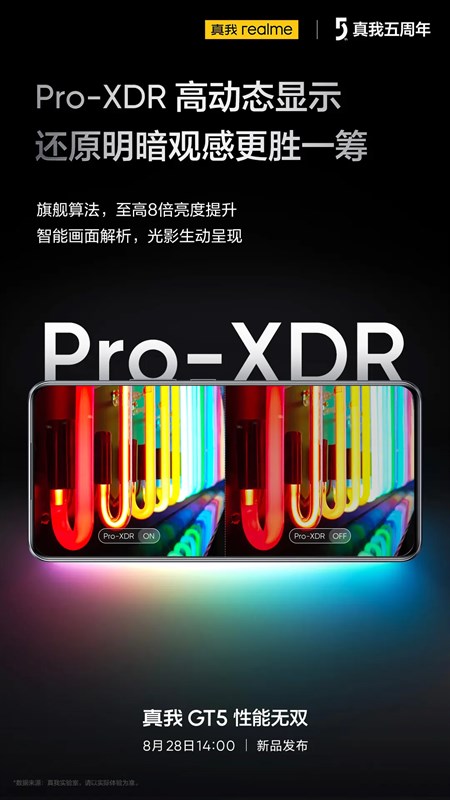realme GT5 sở hữu màn hình công nghệ Pro-XDR, mang lại trải nghiệm thị giác đột phá realme GT5 sở hữu màn hình công nghệ Pro-XDR, mang lại trải nghiệm thị giác đột phá