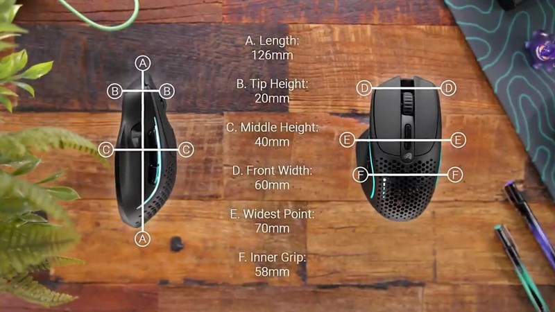 Model I 2 Wireless là một sản phẩm chuột không dây thuận tiện cho tay phải, với thiết kế khung nhẹ đục lỗ và sở hữu chín nút có khả năng tùy chỉnh chức năng.