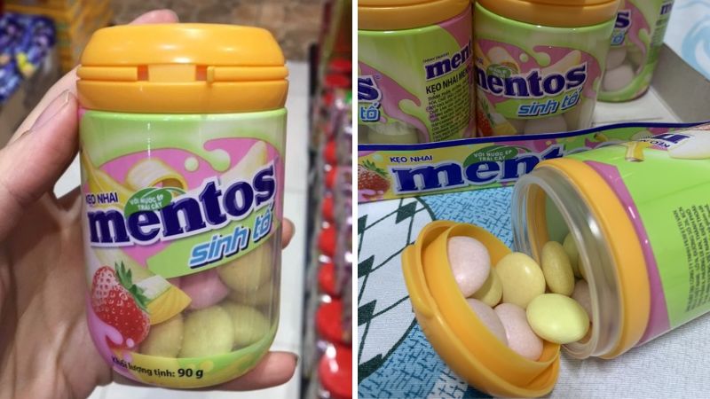 Kẹo nhai vị sinh tố Mentos