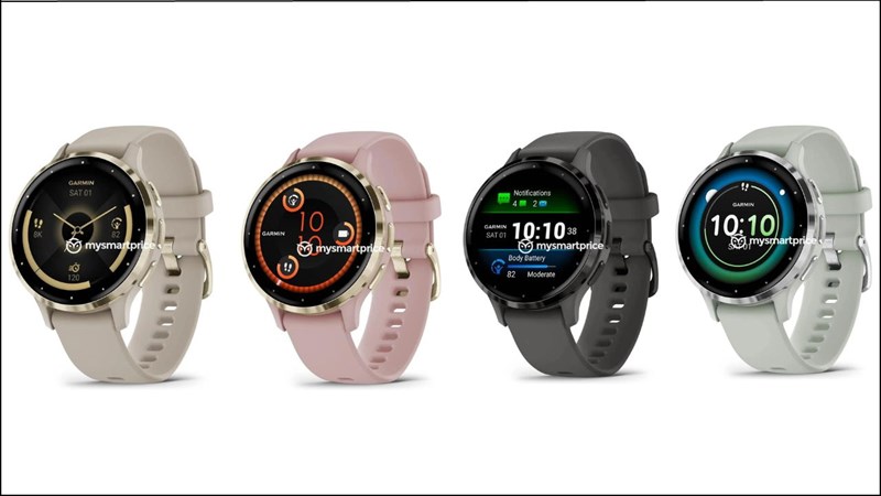 Garmin Venu 3S sẽ mang tới 4 tuỳ chọn màu