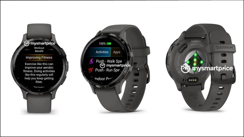 Garmin Venu 3S bản màu Slate Colour cùng dây đeo Pebble Gray Strap