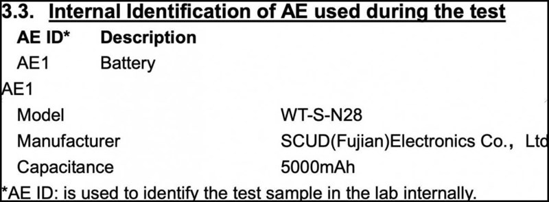 Dung lượng pin trên Galaxy A05