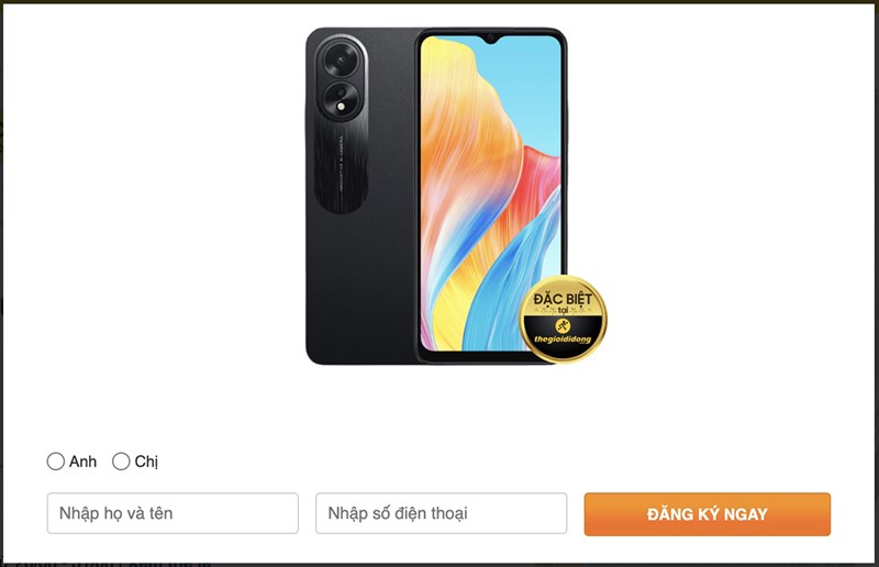 Cơ hội trúng OPPO A38 và OPPO A58 miễn phí là đây, chỉ cần để lại thông tin