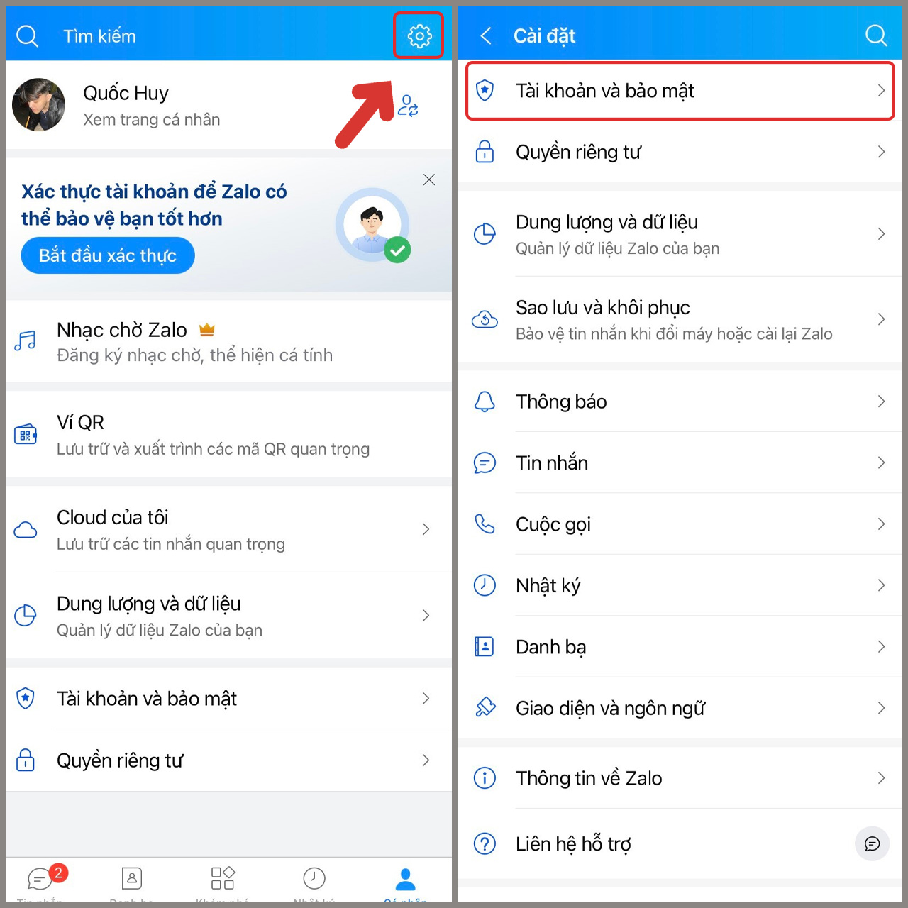 cách lấy lại mật khẩu Zalo