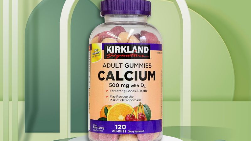 Kẹo dẻo của Kirkland Signature Calcium with Vitamin D3 Gummies