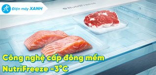 Công nghệ cấp đông mềm NutriFreeze -3°C trên tủ lạnh Beko