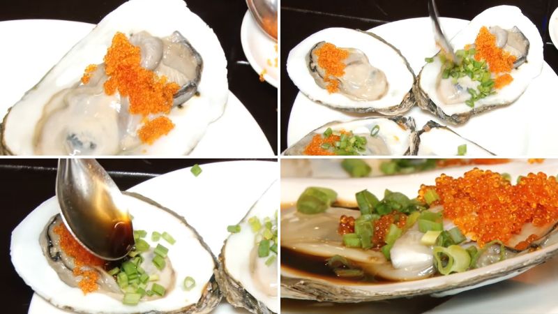 Làm món hàu sashimi sốt Nhật