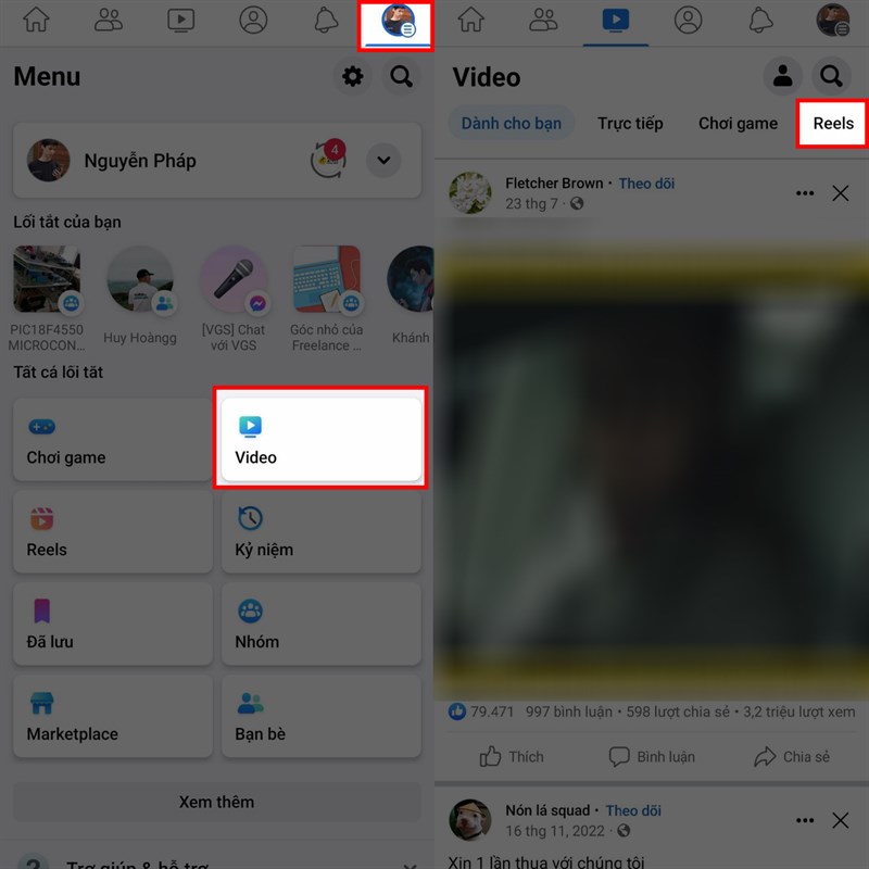 Cách lướt Reels Facebook không cần chạm tay