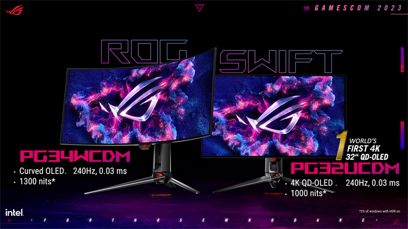 ASUS ROG Swift PG32UCDM có màn hình OLED 4K với tần số quét 240 Hz cực nhanh ASUS ROG Swift PG32UCDM có màn hình OLED 4K với tần số quét 240 Hz cực nhanh
