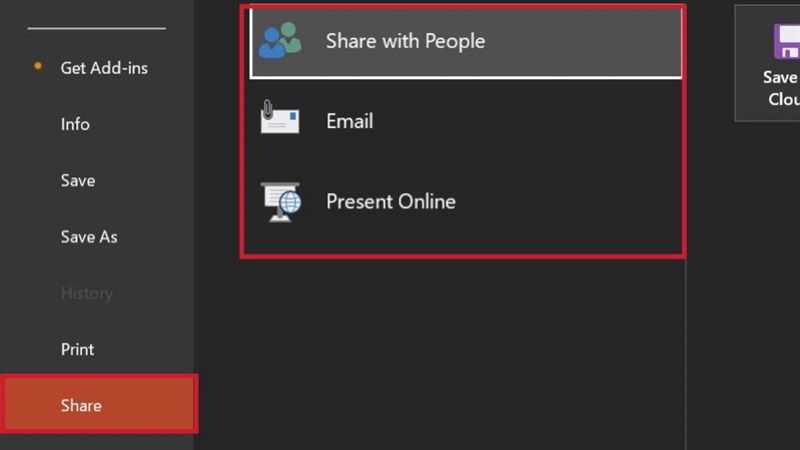 Cách chia sẻ file PowerPointt