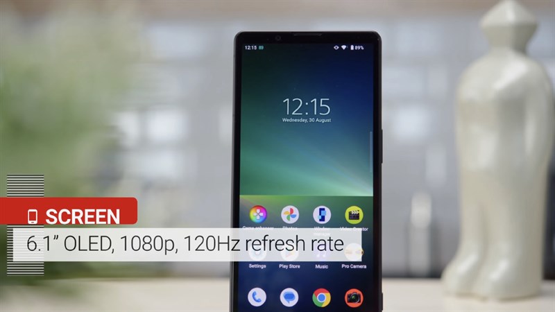 Xperia 5 V sở hữu màn hình kích thước 6.1 inch, tấm nền OLED, độ phân giải Full HD+ và tần số quét 120 Hz. Nguồn: GSMArena.