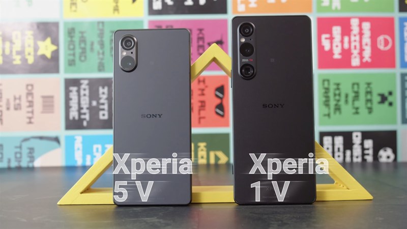 So sánh Xperia 5 V (trái) với Xperia 1 V (phải). Nguồn: GSMArena.