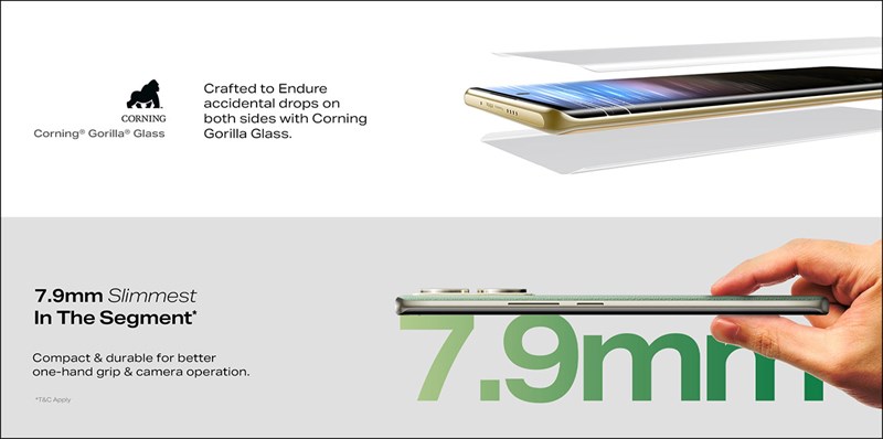 Điểm nhấn của sản phẩm còn là độ mỏng ấn tượng 7.9 mm