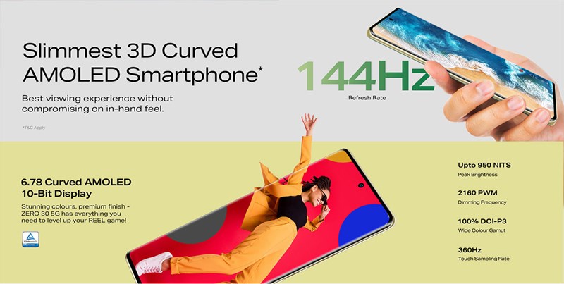 Infinix Zero 30 5G có màn hình thông số khủng