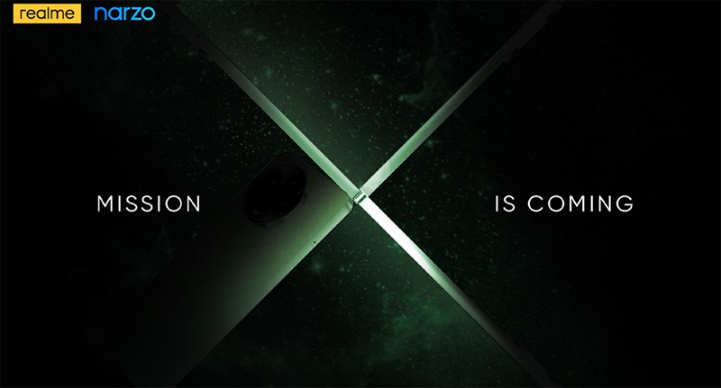 Poster nhá hàng realme Narzo 60X 5G sắp được ra mắt