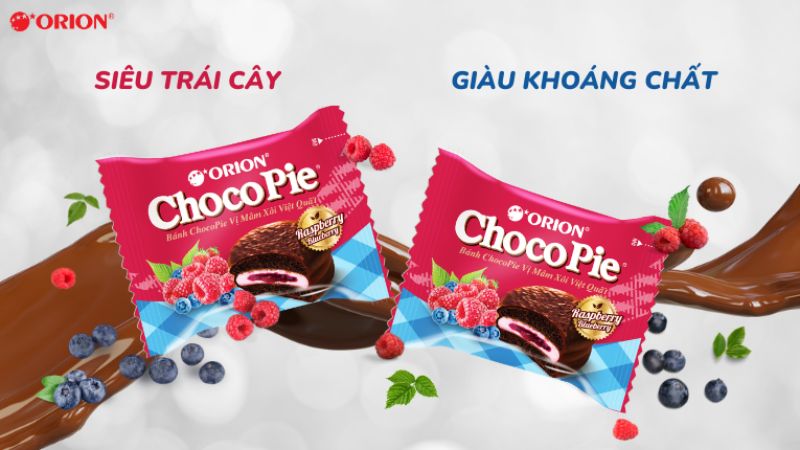 Chocopie vị mâm xôi việt quất có gì đặc biệt?