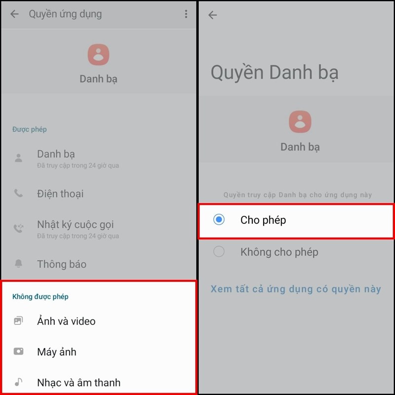 cách sửa lỗi khi danh bạ không tìm kiếm được