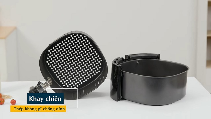Khay chiên bằng thép không gỉ chống dính