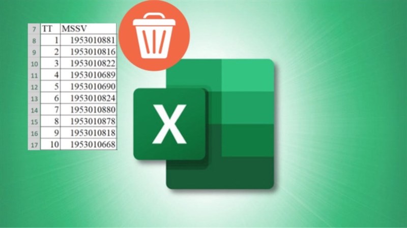 Cách xóa cột trong Excel 