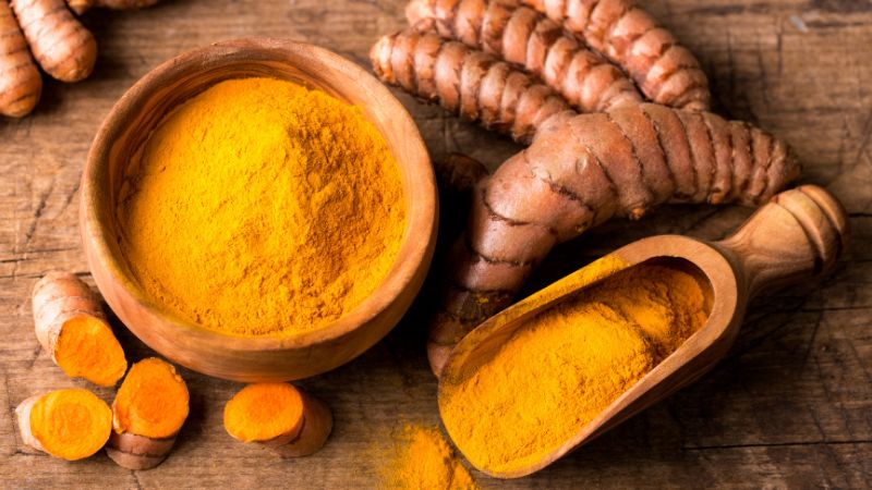 Make the private area pink with turmeric powder