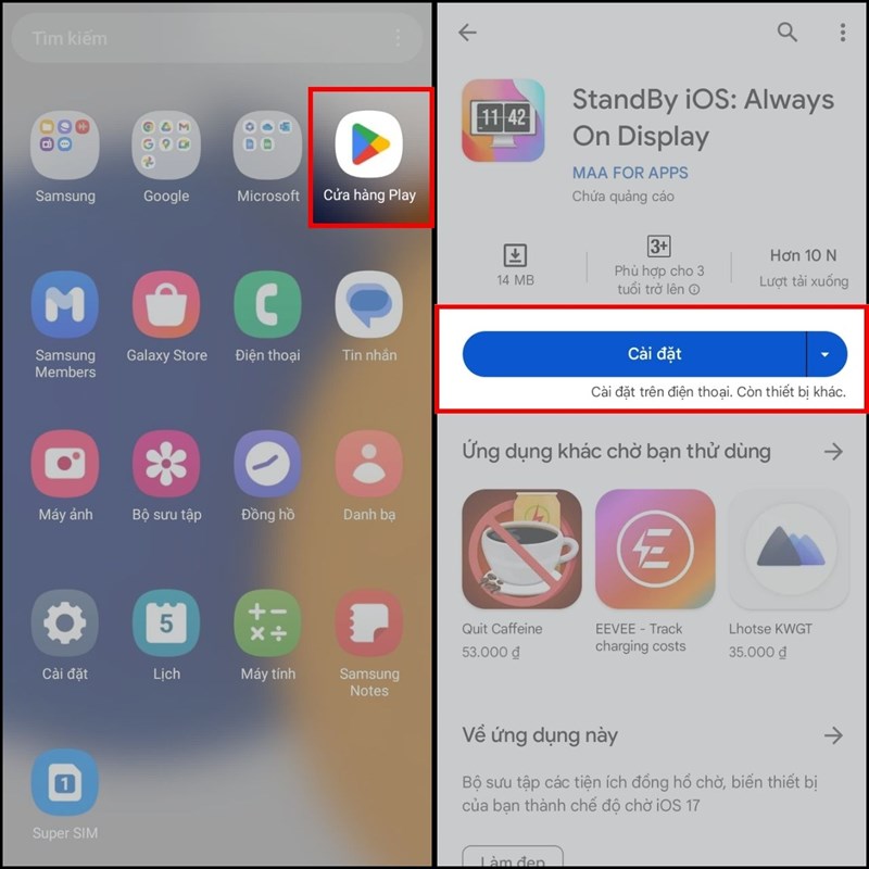 Cách bật Standby trên Android