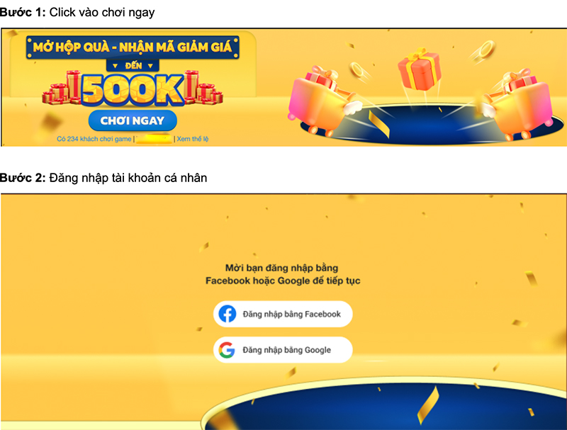 Cùng mở hộp quà - nhận mã giảm giá: Ưu đãi đến 500K Cùng mở hộp quà - nhận mã giảm giá: Ưu đãi đến 500K