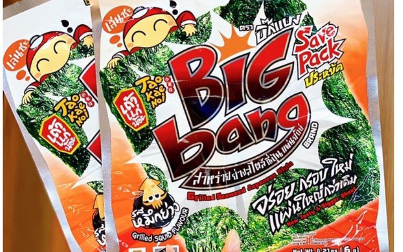 Snack rong biển Big Bang vị mực