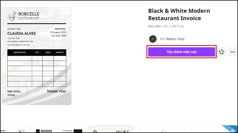 Cách làm phiếu hóa đơn trên Canva Cách làm phiếu hóa đơn trên Canva