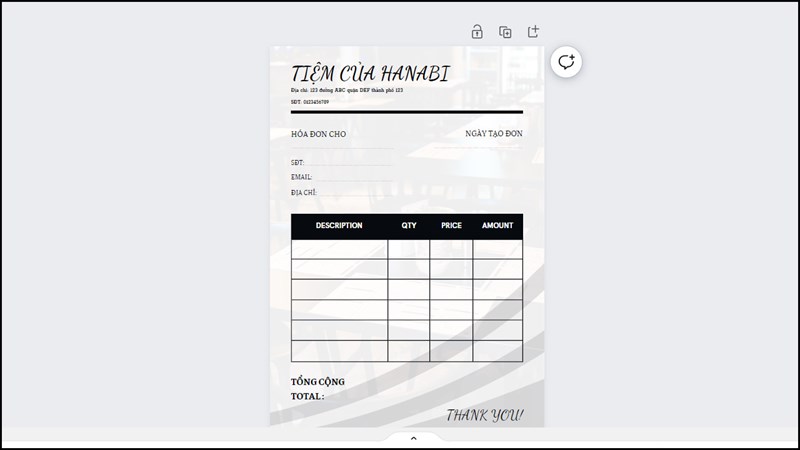 Cách làm phiếu hóa đơn trên Canva Cách làm phiếu hóa đơn trên Canva
