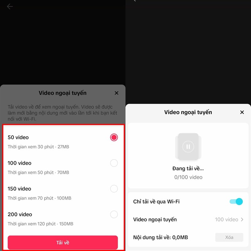 Cách xem TikTok offline