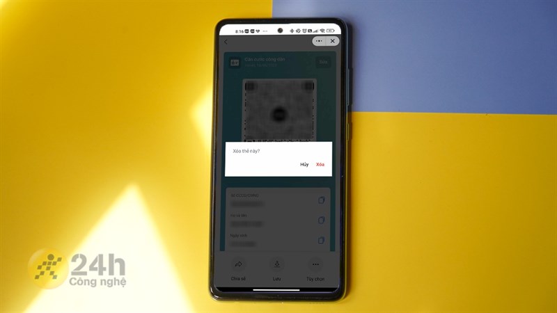 Cách xóa mã QR trên Ví QR Zalo