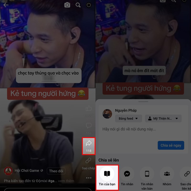 Cách chia sẻ Reels lên story Facebook