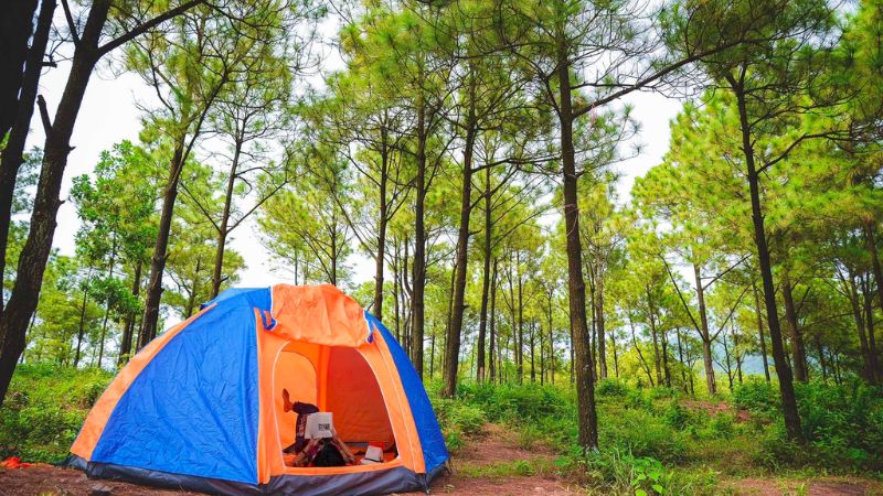 Cắm trại tại hồ Yên Trung